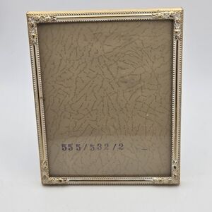 Vintage Art Deco Brass Frame Photo  Picture Frame Retro Made In Denmark 1950's